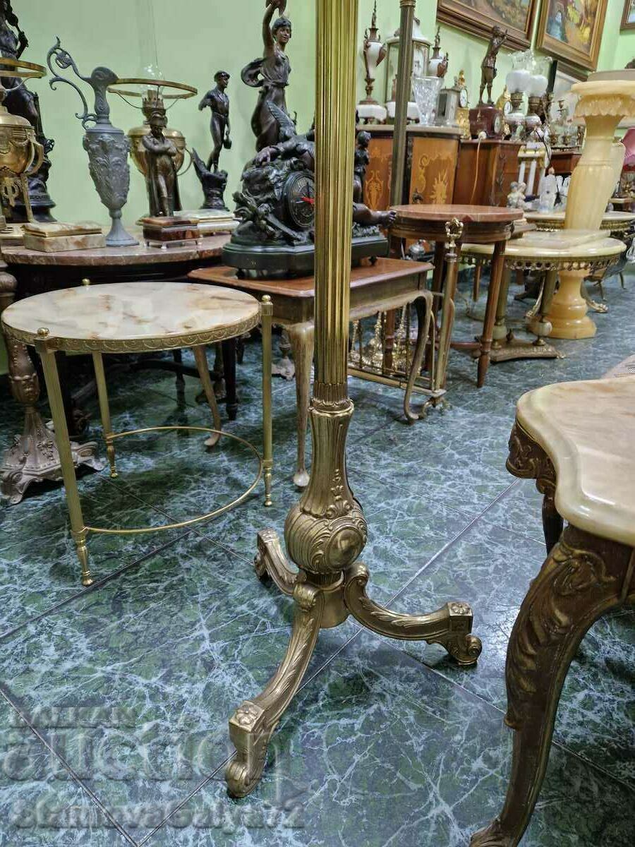 A lovely antique Belgian bronze coat hanger - 5