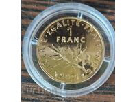 1 franc aur - Franța 2001