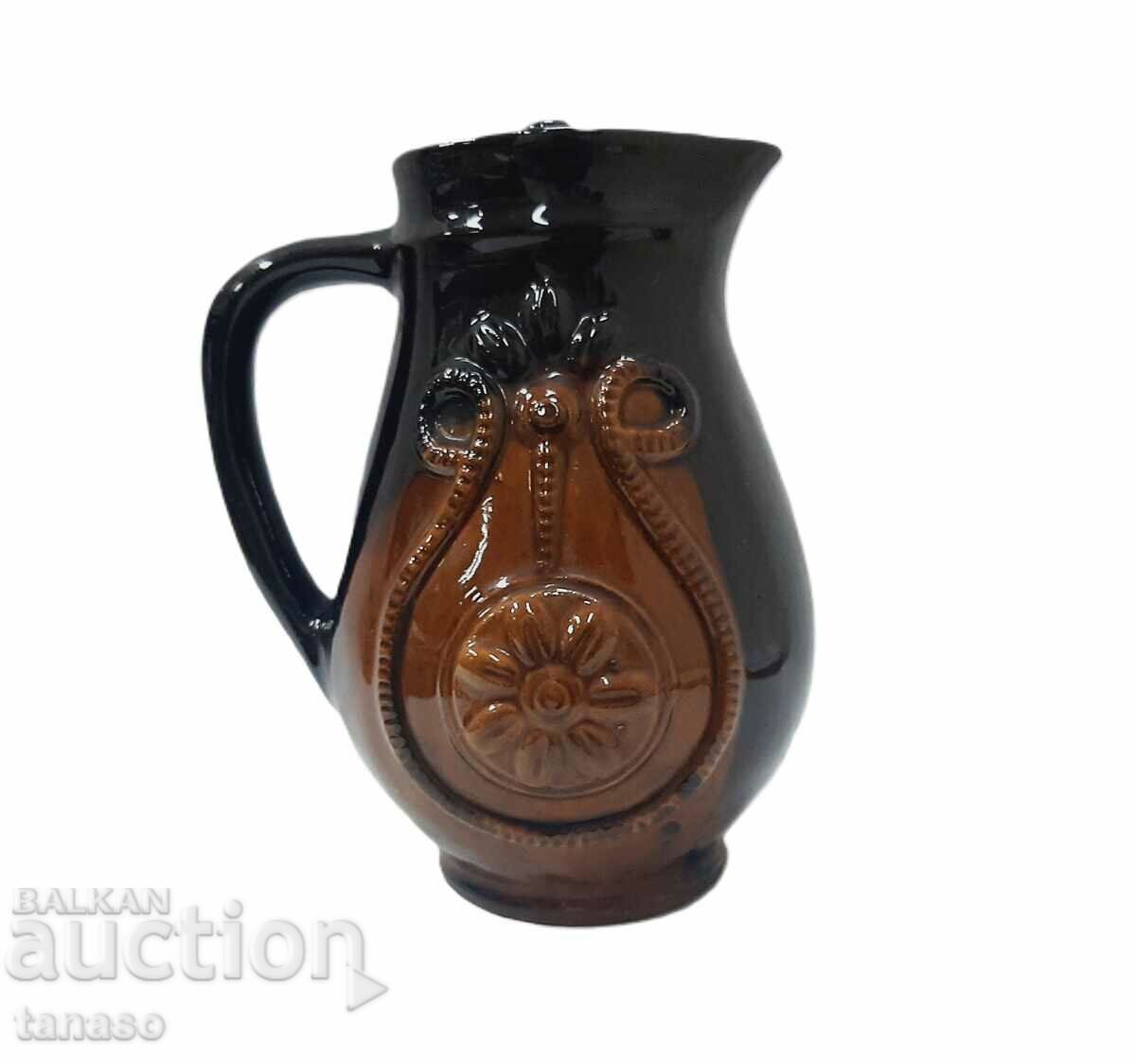 Auction Large Glazed Ceramic Jug(9.2) Auction Large Glazed Ceramic Jug(9.2)