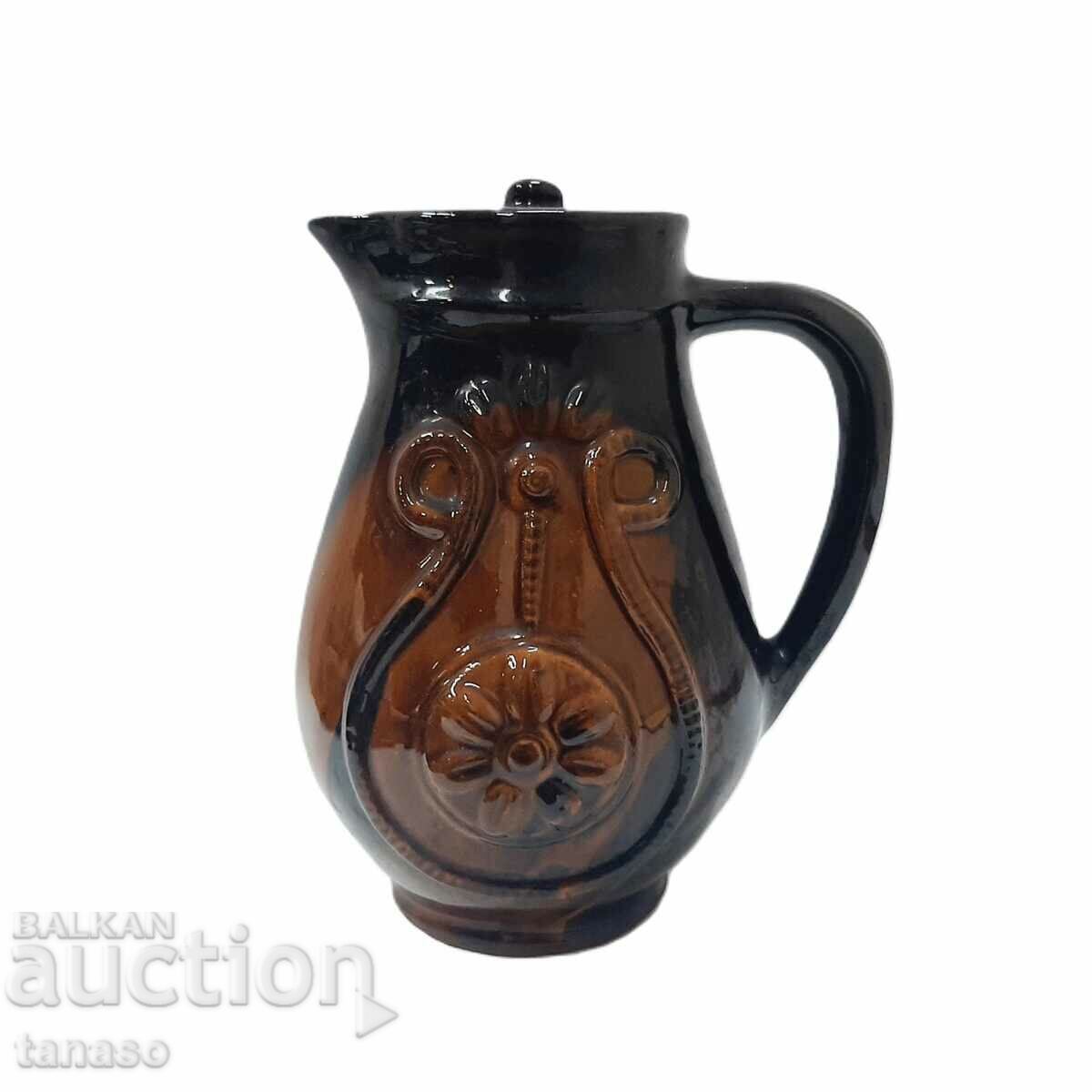 Urcior mare din ceramică smălțuită (9,2)