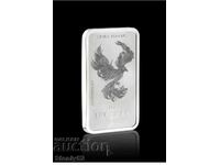 Silver bar with the mythical Phoenix bird 1 oz, 31.10 g.