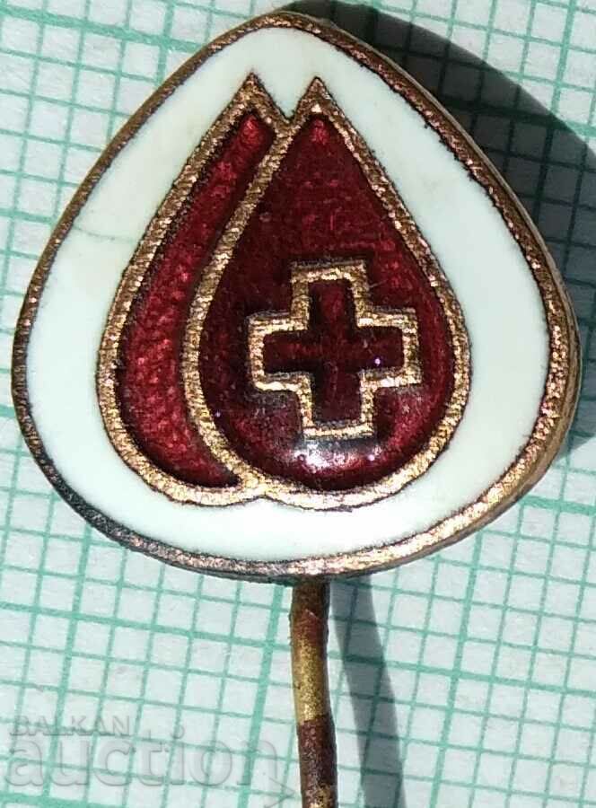 15851 Blood Donor BCHK Bulgarian Red Cross - bronze enamel