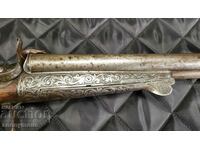 Beautiful hunting double-barreled Lefochet model, spiked cartridge