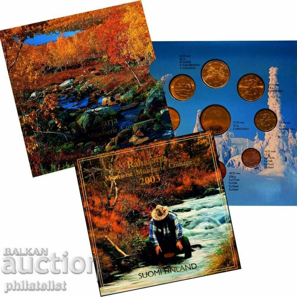Delivery of Finland 2003 bank euro set from 1 cent to 2 euro + medal Delivery of Finland 2003 bank euro set from 1 cent to 2 euro + medal