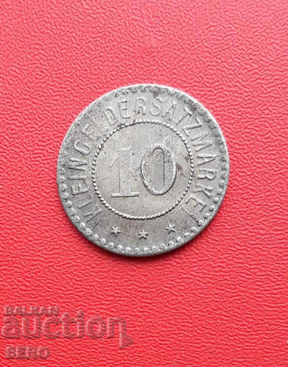 Γερμανία-Έσση-Giessen-10 Pfennig 1918