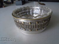 beautiful vintage sugar bowl, silver plating