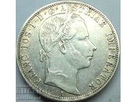 1 florin 1861 Austria A - Vienna Franz Joseph silver Patina