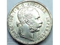 Austria 1 Florin 1877 Franz Joseph I Silver