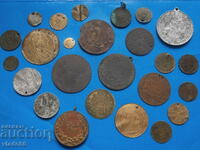Lot of old Bulgarian medals and coins