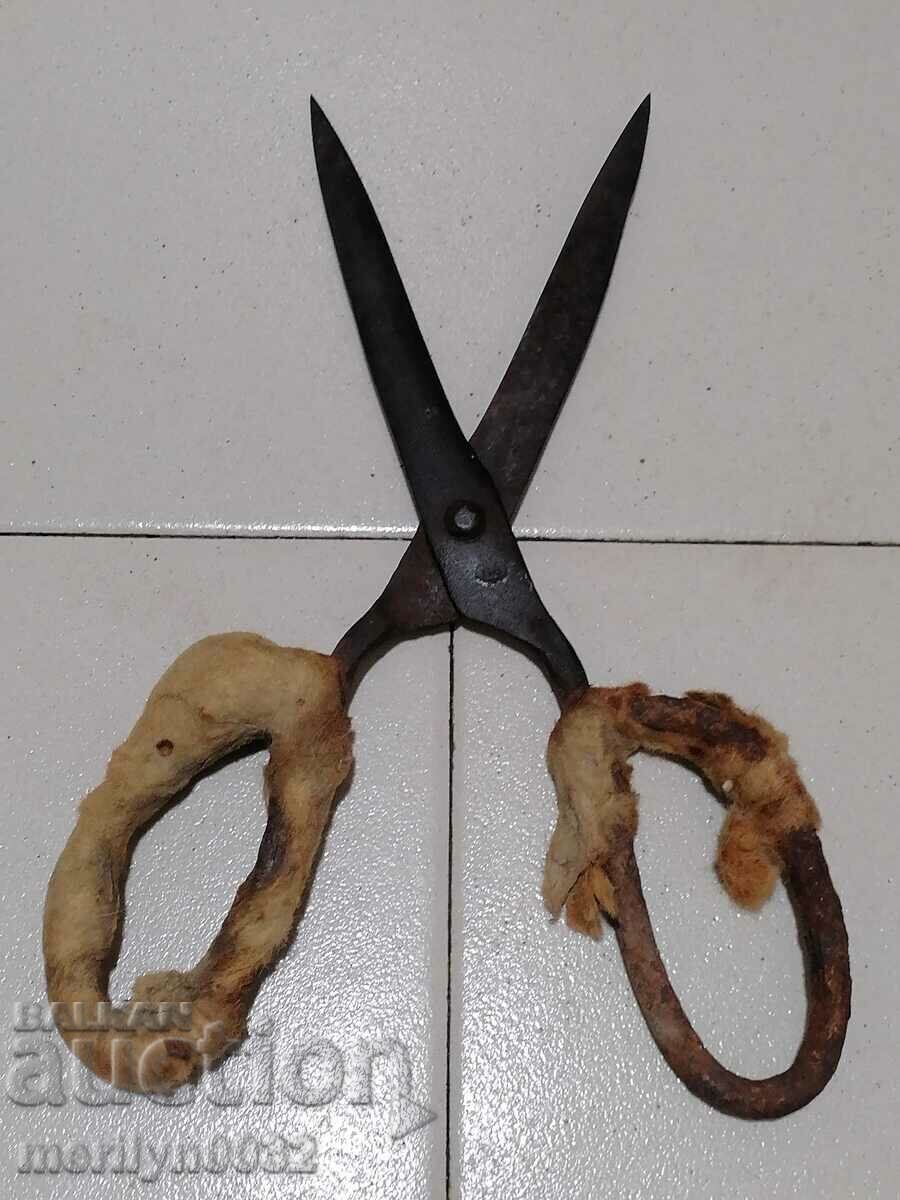 Παλιό σφυρήλατο ψαλίδι, σφυρήλατο σίδερο - 6