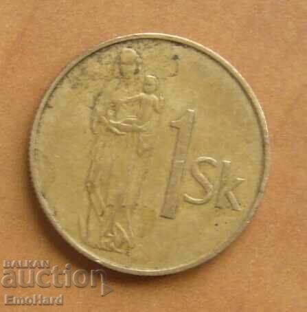 Slovacia - 1 coroană 1994
