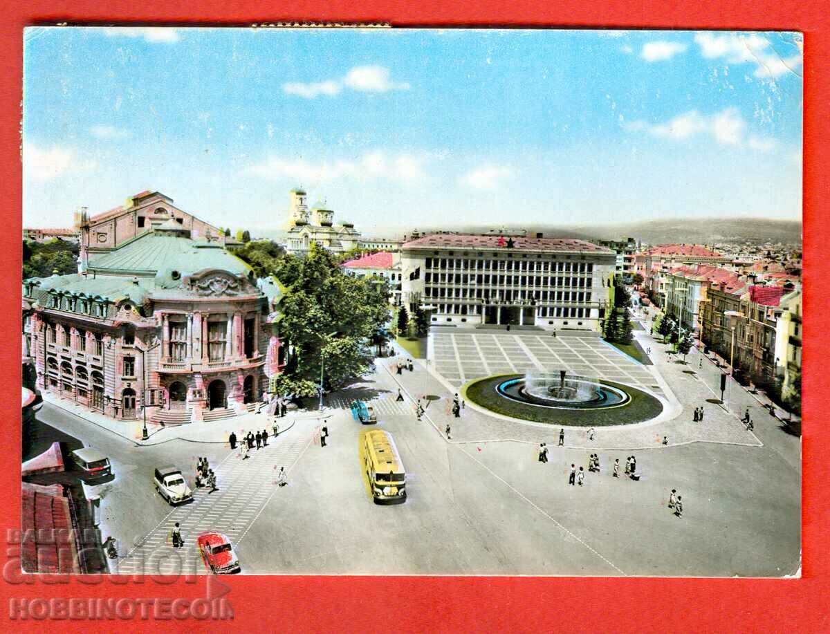 БЪЛГАРИЯ ПЪТУВАЛА КАРТИЧКА ВАРНА ТЕАТЪРА ГДР преди 1960