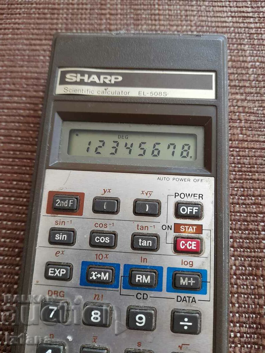 Old Sharp EL 508S calculator with price 22.00 BGN | € 11.25 Old Sharp EL 508S calculator with price 22.00 BGN | € 11.25