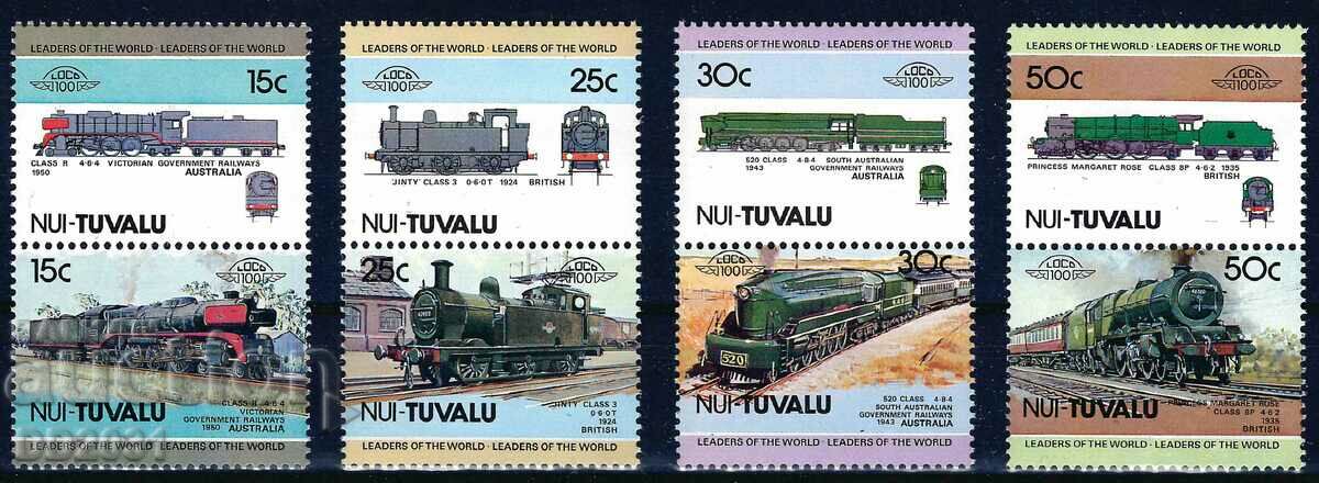 Tuvalu /Nui/ 1984 - Liderii lumii 1 locomotive MNH
