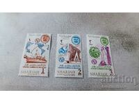 SHARJAN ITU Centenary ταχυδρομικά γραμματόσημα