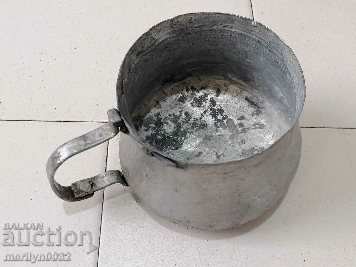 Old tinned kettle, pit, copper, cauldron, cauldron, kettle - 7