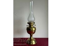 Old bronze lamp marked MADE IN ENGLAND