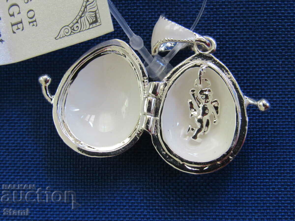 Аукцион Фино дамско колие с висулка- Яйце Фаберже, ново Аукцион Фино дамско колие с висулка- Яйце Фаберже, ново