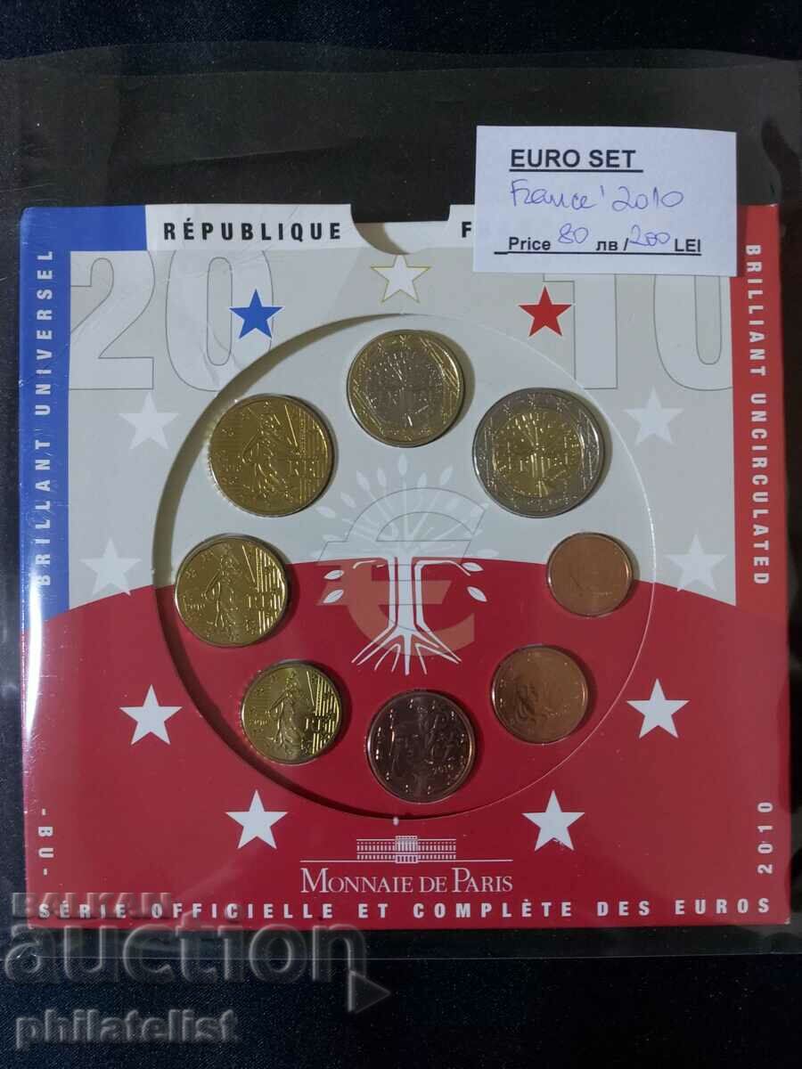 France 2010 -Complete bank euro set from 1 cent to 2 euros