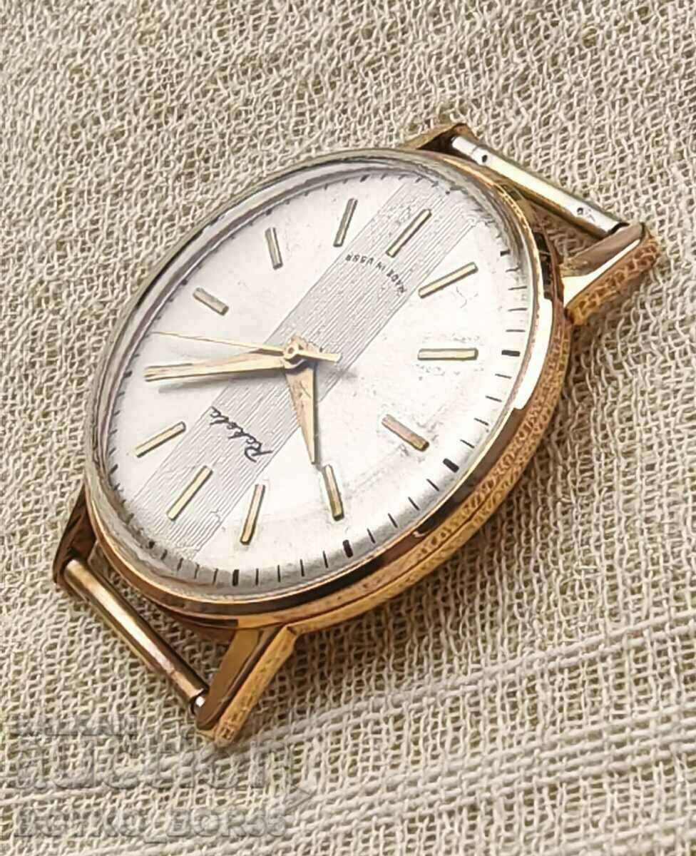 Рядък Модел Руски Мъжки СССР Позлатен Ръчен Часовник Ракета - 5 Рядък Модел Руски Мъжки СССР Позлатен Ръчен Часовник Ракета - 5