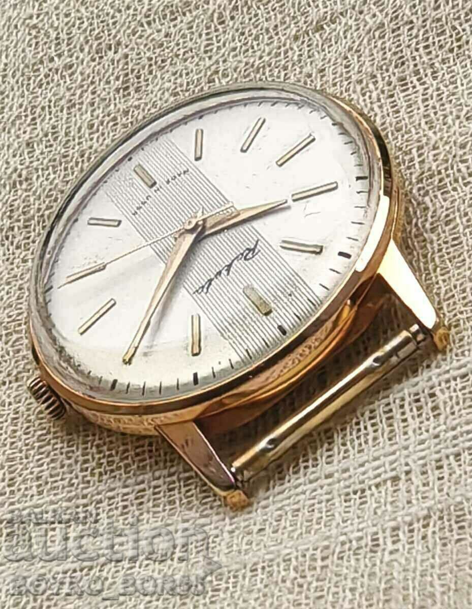 Рядък Модел Руски Мъжки СССР Позлатен Ръчен Часовник Ракета - 6 Рядък Модел Руски Мъжки СССР Позлатен Ръчен Часовник Ракета - 6