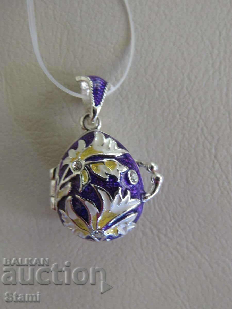 Fine women's pendant necklace - Faberge egg, new with price 65.00 BGN | € 33.23 Fine women's pendant necklace - Faberge egg, new with price 65.00 BGN | € 33.23