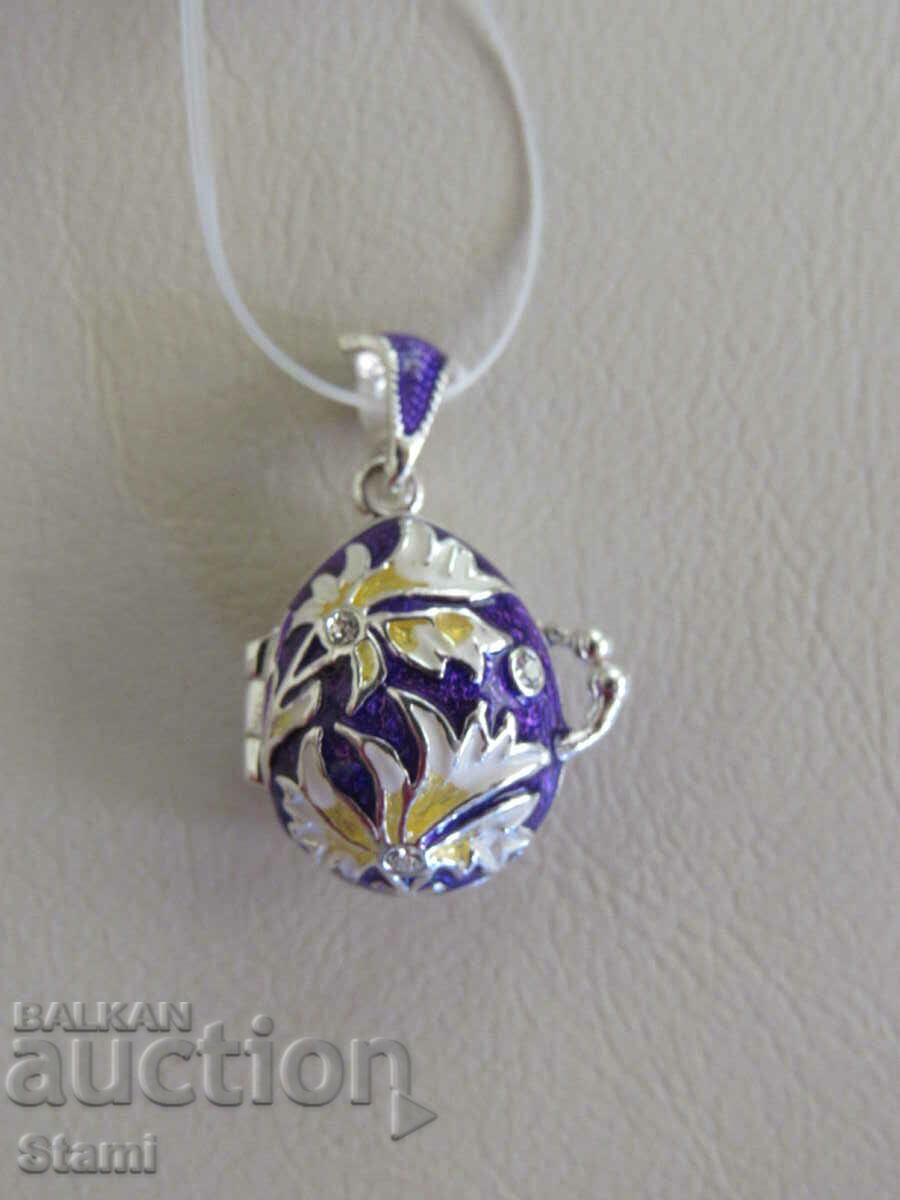 Delivery of Fine women's pendant necklace - Faberge egg, new Delivery of Fine women's pendant necklace - Faberge egg, new