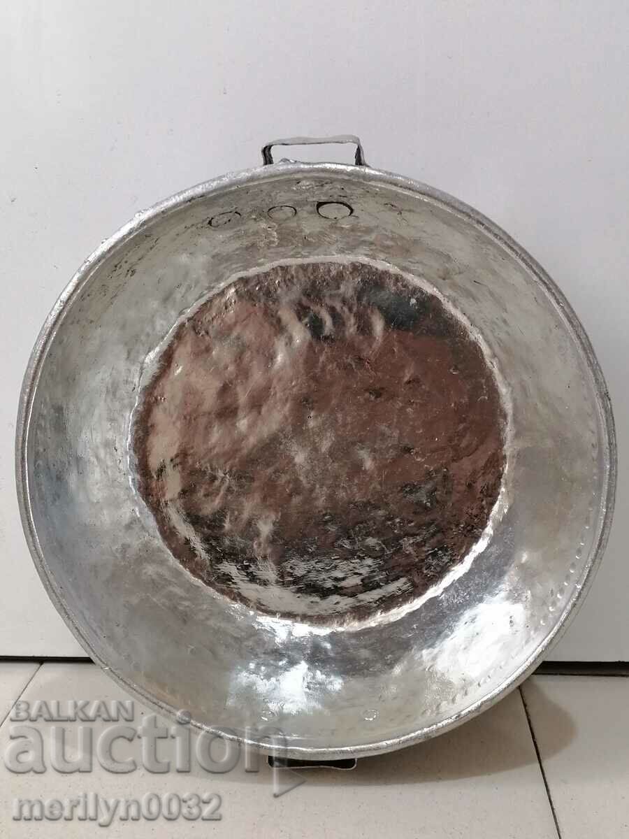 Delivery of Tinned tray, household dish, copper, blue Delivery of Tinned tray, household dish, copper, blue