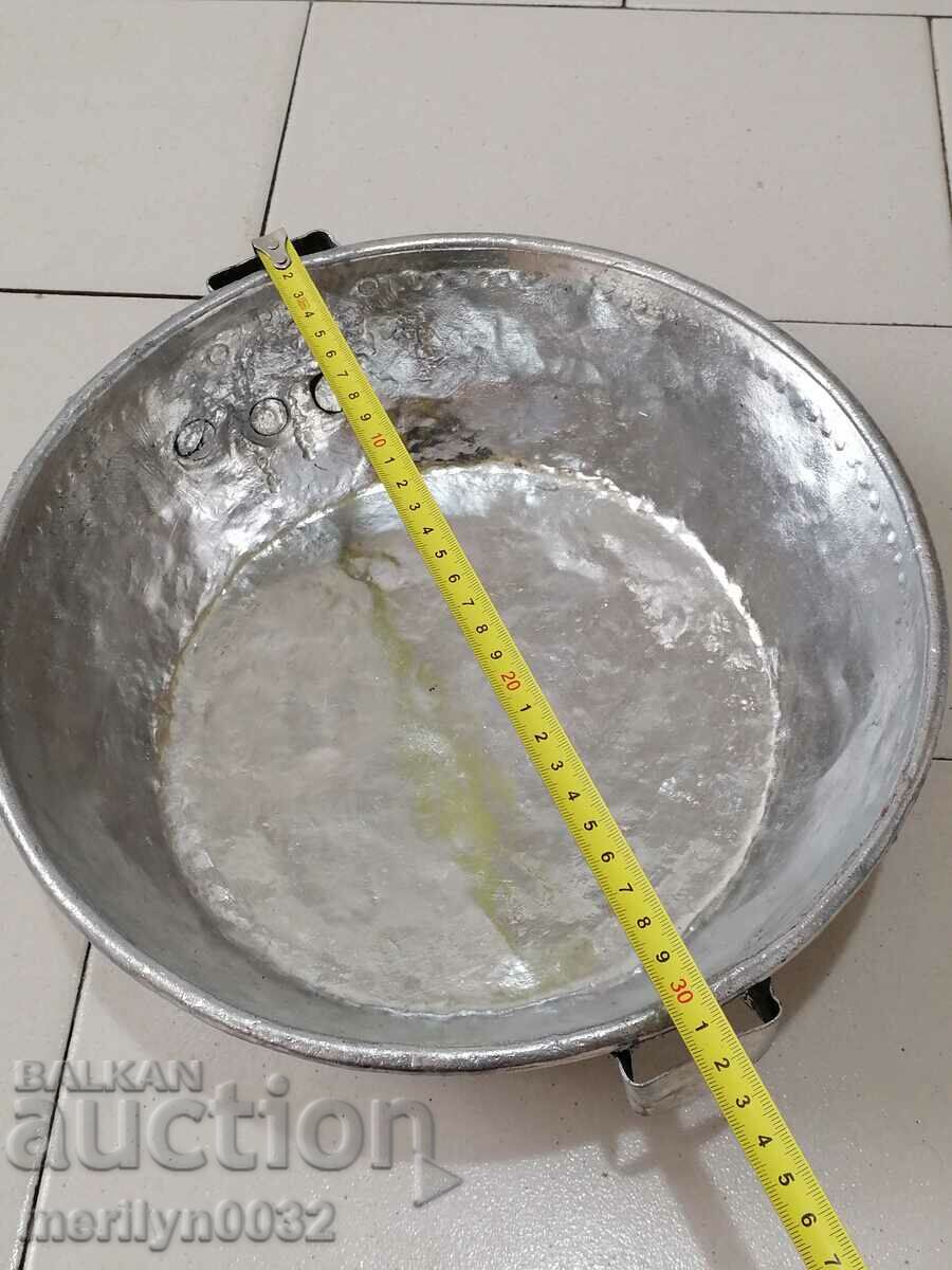 Tinned tray, household dish, copper, blue - 6 Tinned tray, household dish, copper, blue - 6