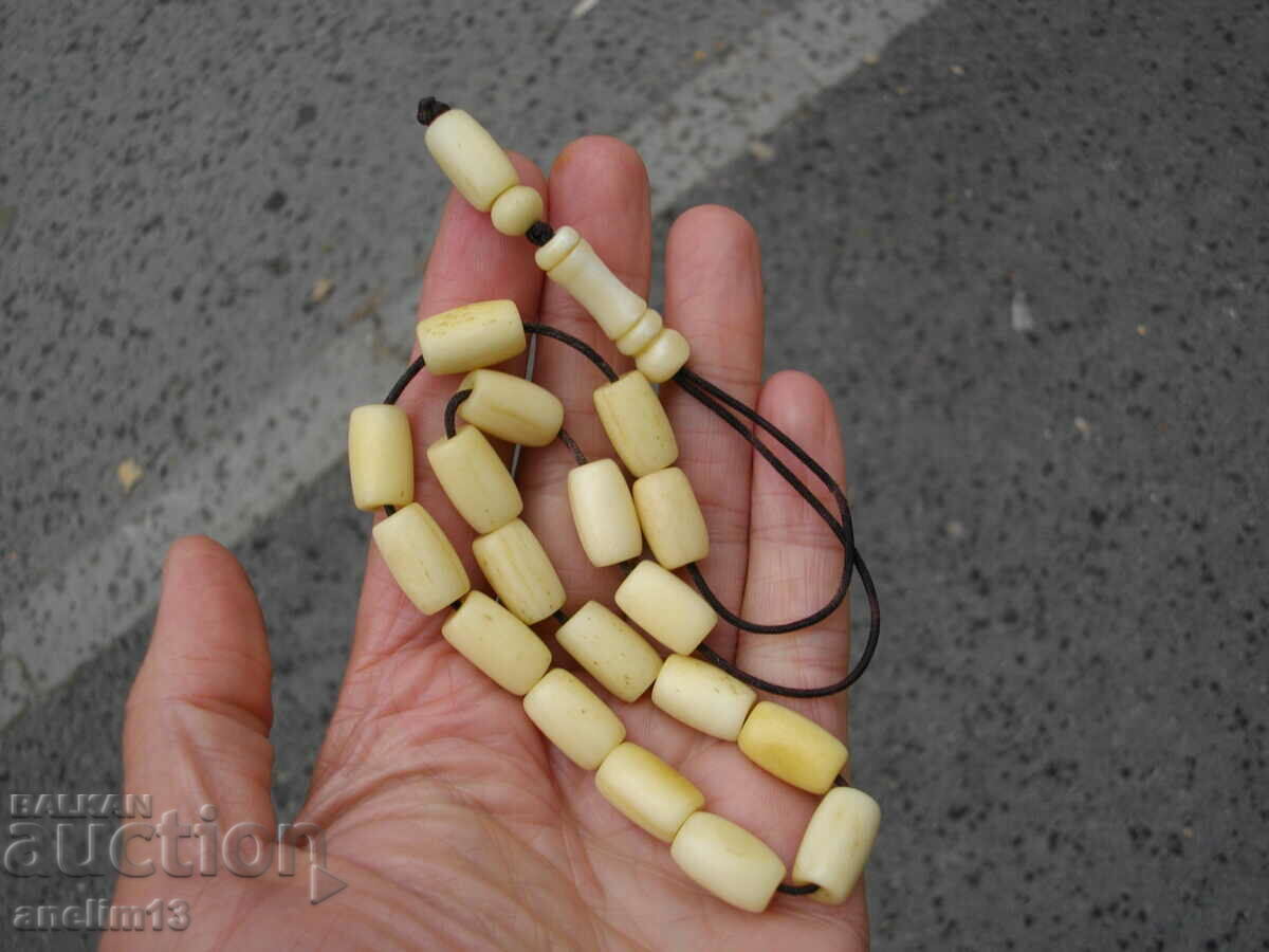 OLD BONE ROSARY BONE - 5 OLD BONE ROSARY BONE - 5