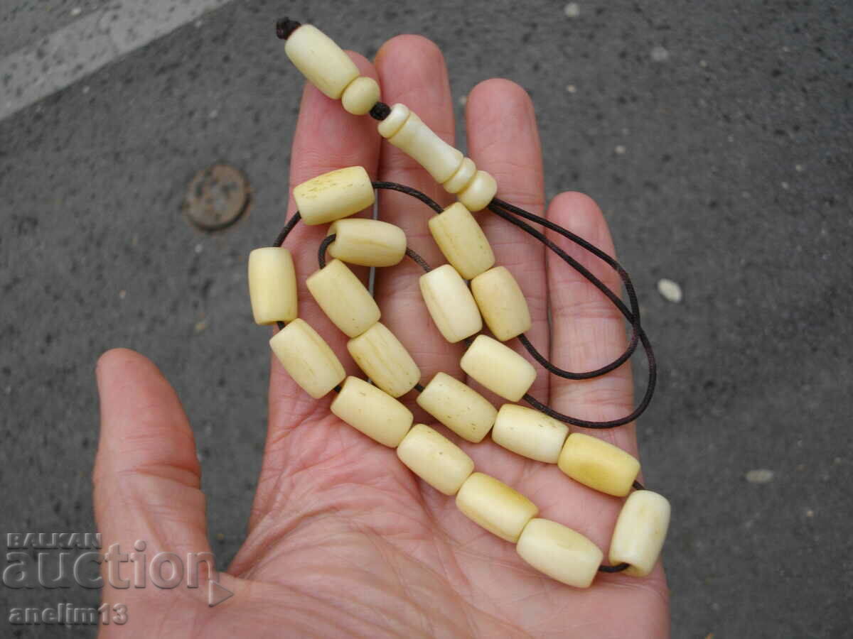 OLD BONE ROSARY BONE - 6 OLD BONE ROSARY BONE - 6