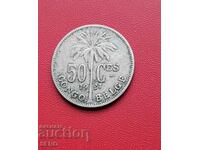 Belgian Congo 50 cents 1921