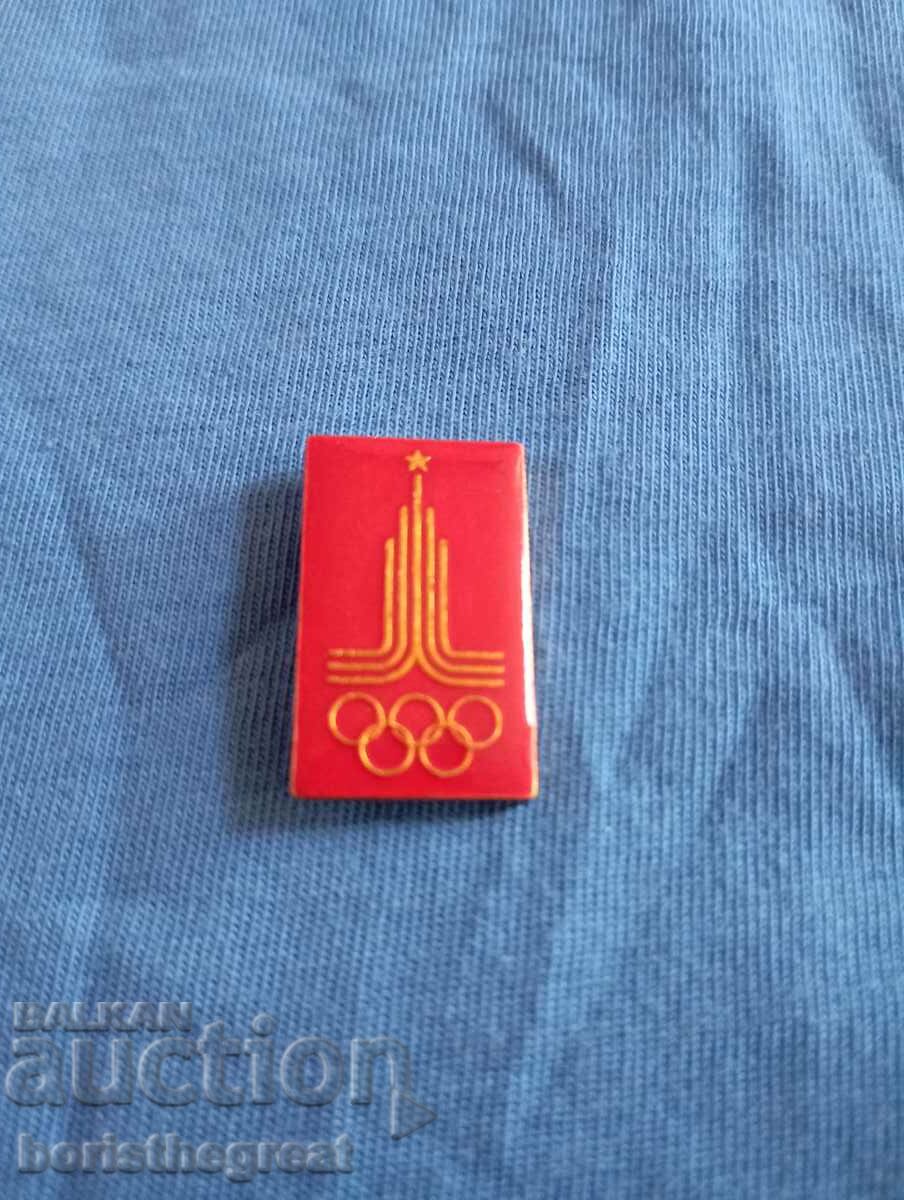 OLD SOCIETY BADGE OLYMPICS - MOSCOW 1980
