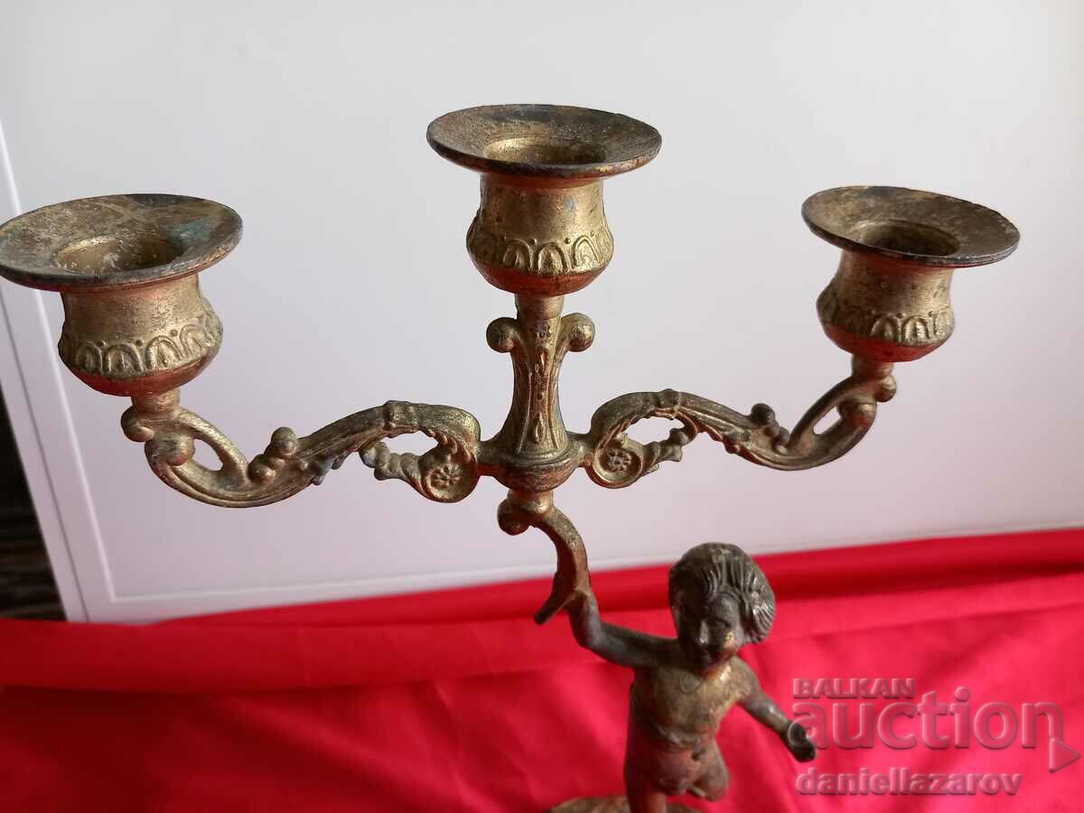 Set de șemineu vechi BAROC Sfeșnice Trei 2 cu preț 150.00 BGN | € 76.69