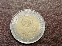 1990 anul 100 escudos Portugalia