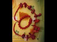Lot of coral jewelry