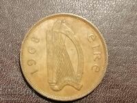 Eire 1 Penny 1968 GLUHAR