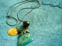 very beautiful necklace made of natural stones