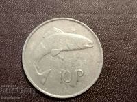 Eire 10 pence 1980 Fish