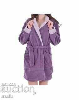 Purple women's bathrobe XXL