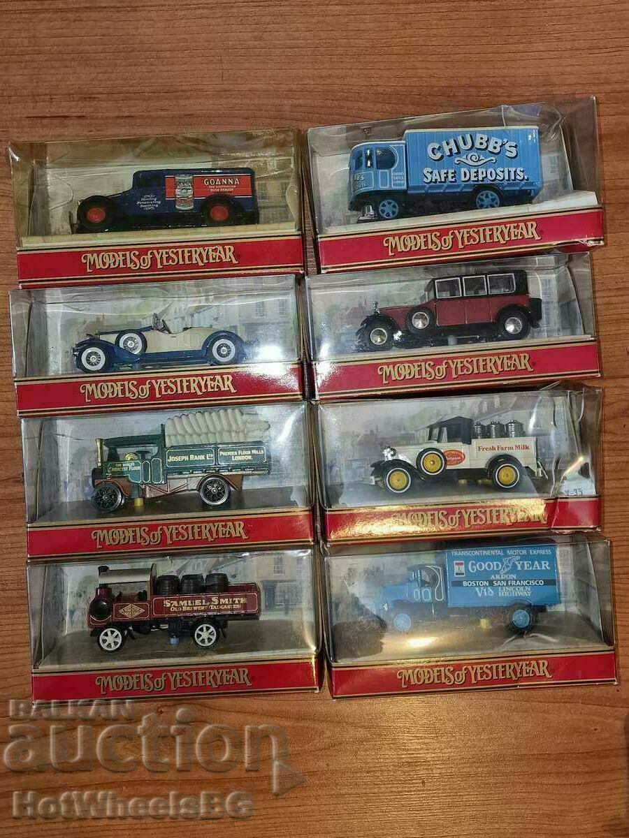 Matchbox Yesteryear set of 8 1985