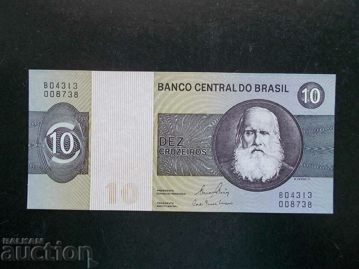 BRAZIL, 10 cruzeiros, 1980, UNC BRAZIL, 10 cruzeiros, 1980, UNC