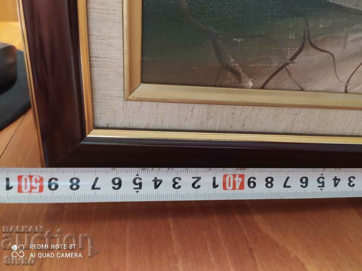 Painting oil canvas city fountain with price 29.99 BGN | € 15.33