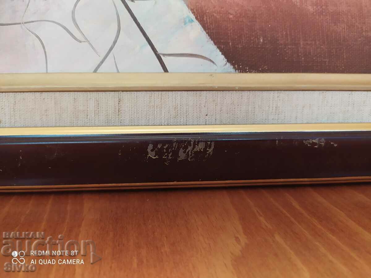 Delivery of Painting oil canvas city fountain