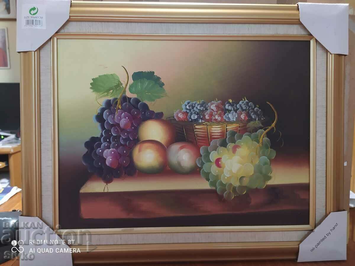 Картина масло платно плодове