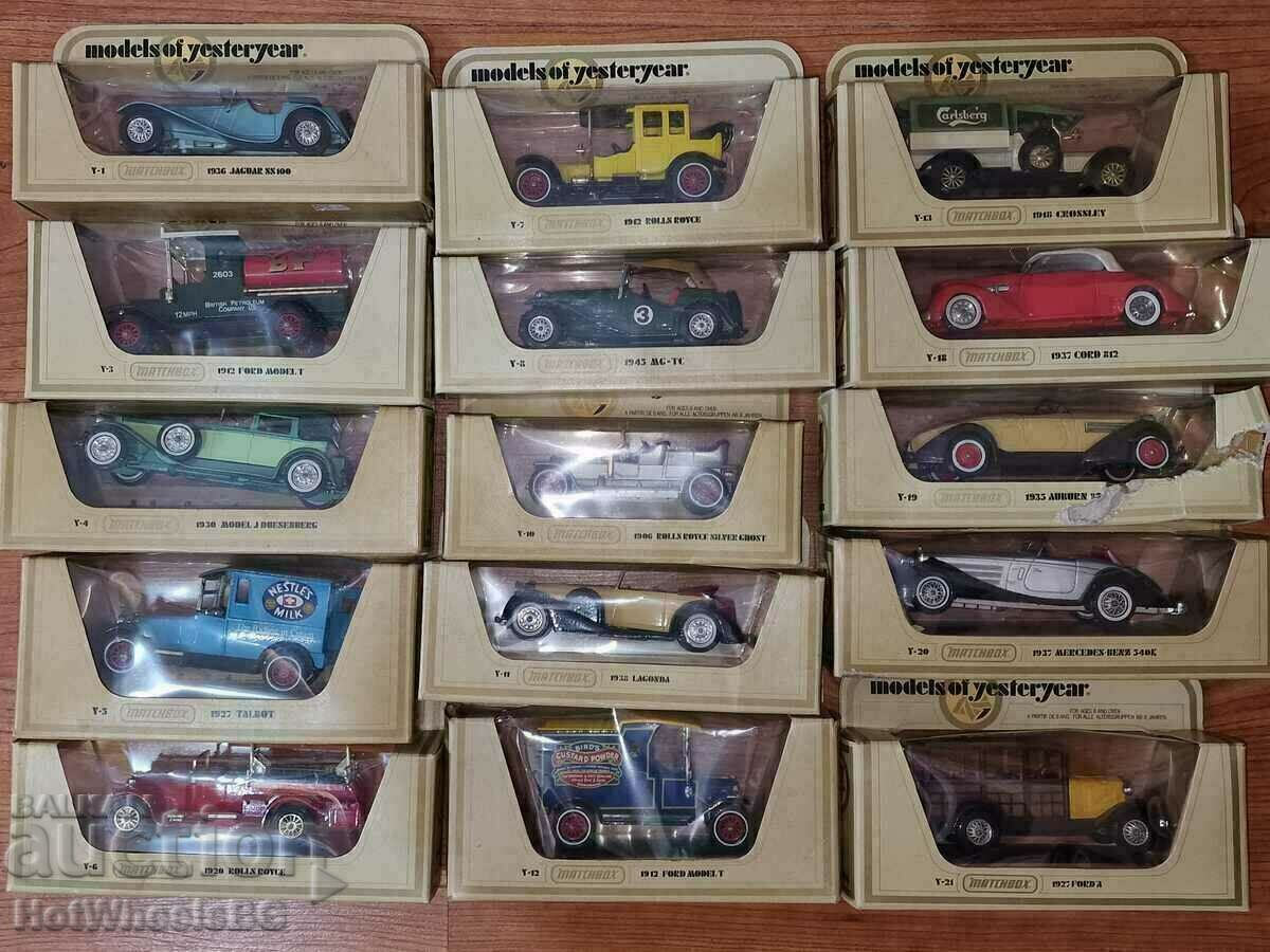 Matchbox Yesteryear set of 15 pieces 1978 Matchbox Yesteryear set of 15 pieces 1978