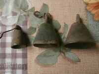 Three old bronze bells/clappers