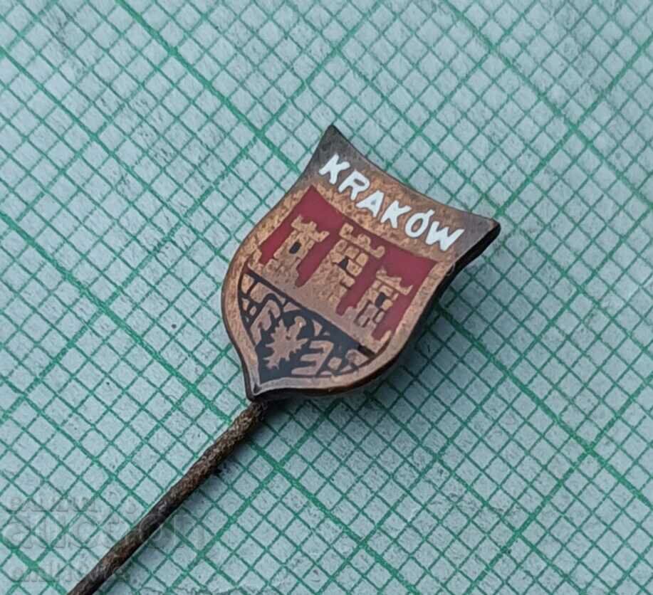 Badge - Krakow coat of arms Poland with price 1.00 BGN | € 0.51 Badge - Krakow coat of arms Poland with price 1.00 BGN | € 0.51