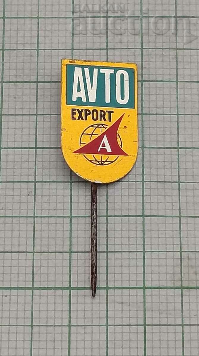 TRANSPORT AVTOEXPORT LOGO USSR RUSSIA BADGE
