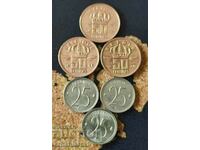 Coins Belgium - 6 pcs. , 1953-1971